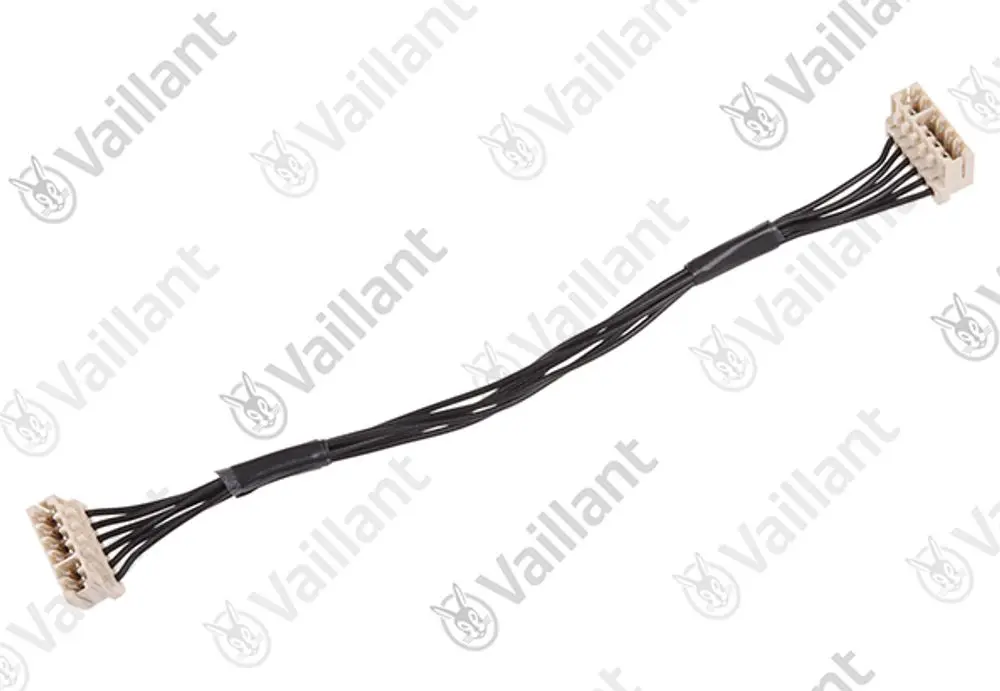 Vaillant Kabel mit mehreren Leitungen und zwei Steckverbindern, geeignet für den Anschluss an Display-Modelle, in einfacher Ausführung ohne spezifische Kennzeichnungen.